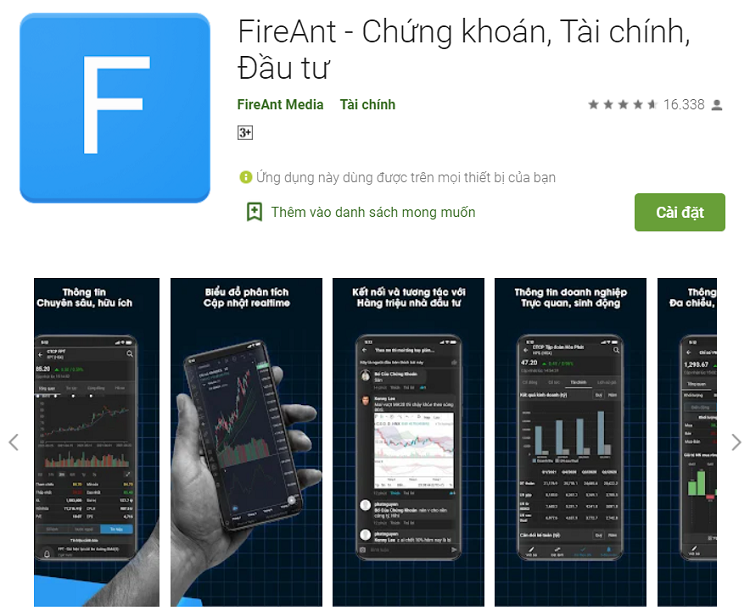 App chứng khoán Việt Nam, Ứng dụng FireAnt