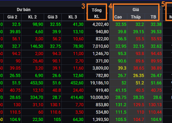 Cách đọc bảng giá chứng khoán cơ sở