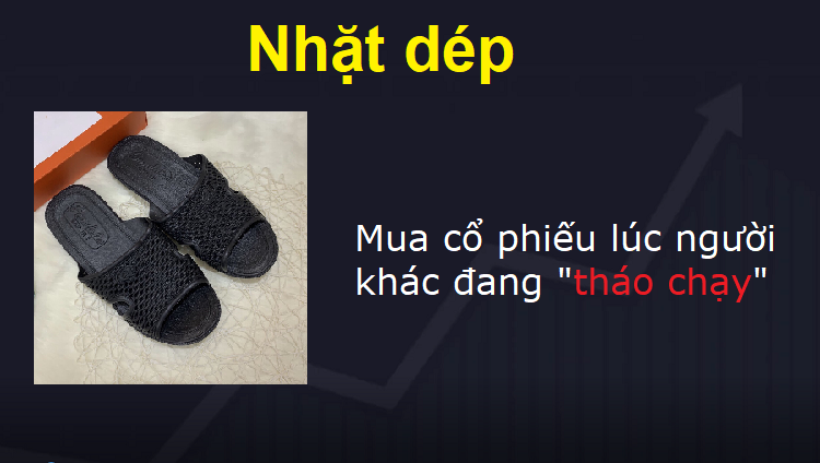 Từ lóng trong chứng khoán, nhặt dép