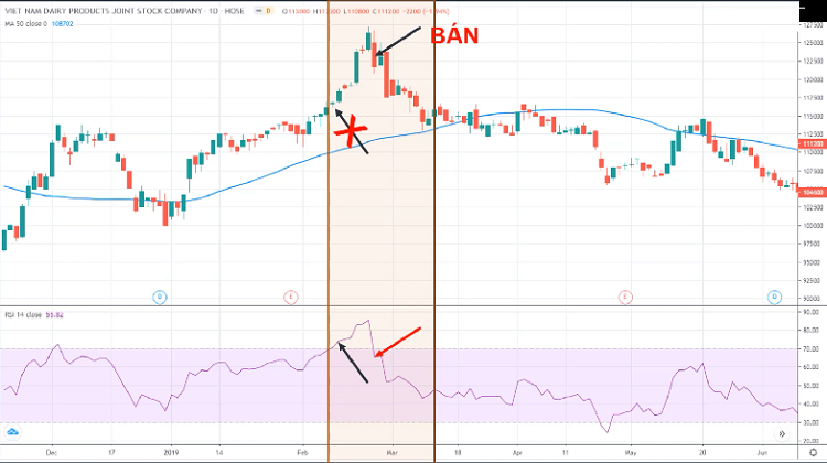 Hướng dẫn sử dụng chỉ số RSI, ví dụ về chỉ báo RSI