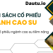 Danh sách các mã cổ phiếu ngành cao su mới nhất tổng hợp