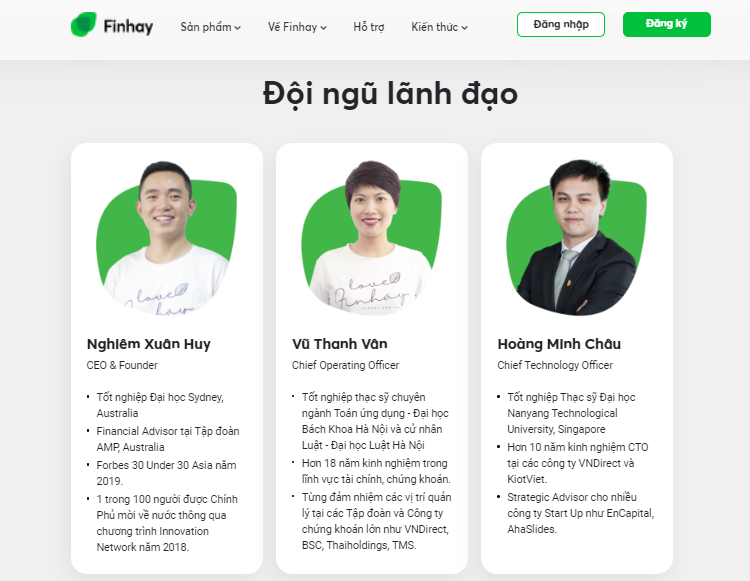 App Finhay do ai sáng lập, của ai?