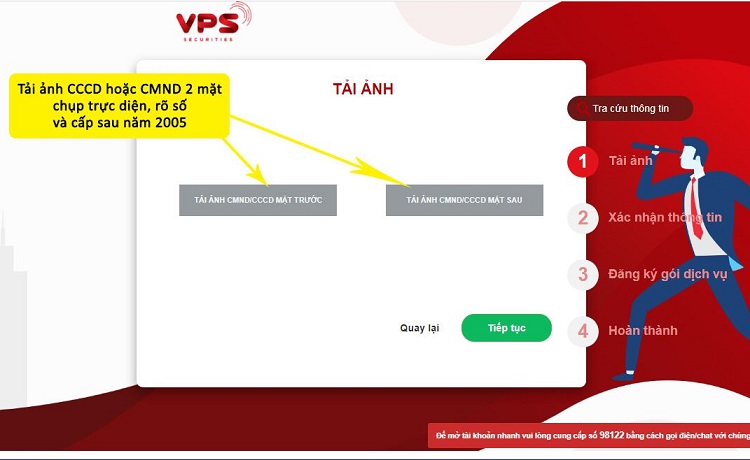 Cách mở tài khoản chứng khoán VPS chi tiết