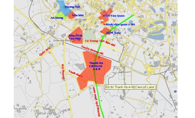 Chung cư giá rẻ Hà Nội tốt nhất. Chung cư Thanh Hà vị trí