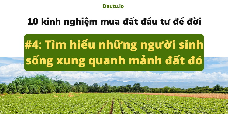 Kinh nghiệm mua đất đầu tư