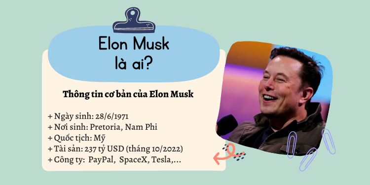 Elon Musk là ai, sinh năm bao nhiêu, quê ở đâu, nước nào?