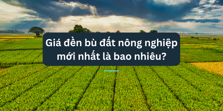 Giá đền bù đất nông nghiệp mới nhất là bao nhiêu