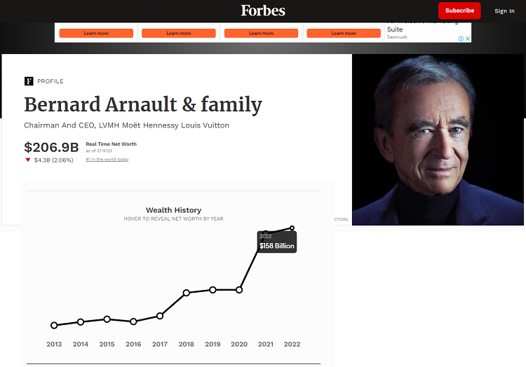 Bernard Arnault là ai? Tiểu sử, tài sản và những thương hiệu thời trang của LVMH