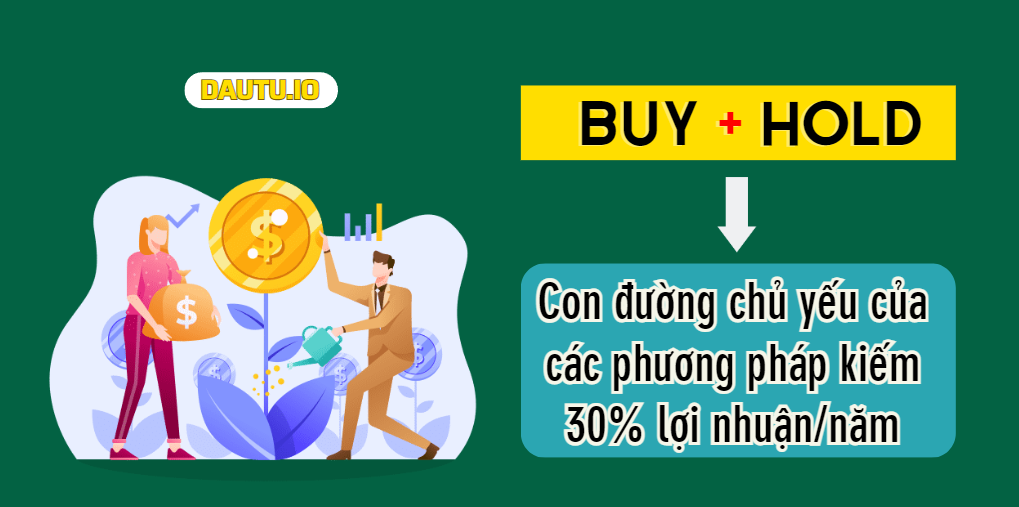 Hầu hết các phương pháp hiệu quả xoay quanh buy và hold