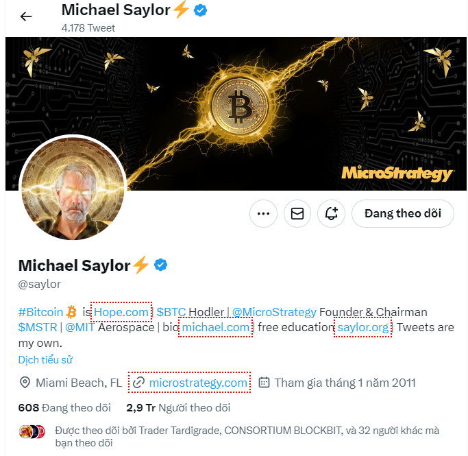 Michael Saylor là ai? Twitter của Michael Saylor