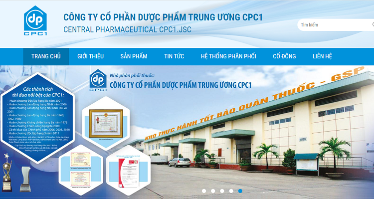 TOP công ty, doanh nghiệp ngành Y Dược lớn nhất Việt Nam. CPC1