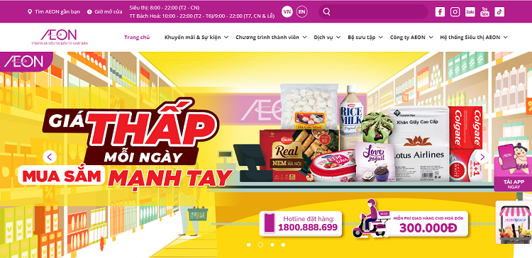 TOP doanh nghiệp, công ty ngành bán lẻ lớn nhất, hàng đầu tại Việt Nam. Aeon Mall