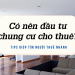 Có nên đầu tư chung cư cho thuê không?