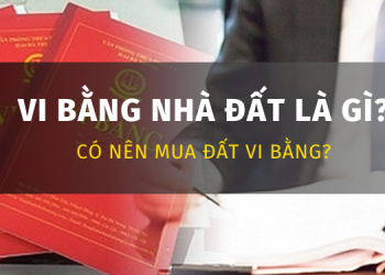 Vi bằng nhà đất là gì? Có nên mua đất vi bằng hay không?
